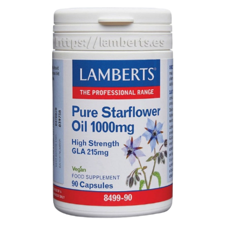 Aceite de Borraja Puro 1000mg 90 Capsulas | Lamberts - Dietetica Ferrer