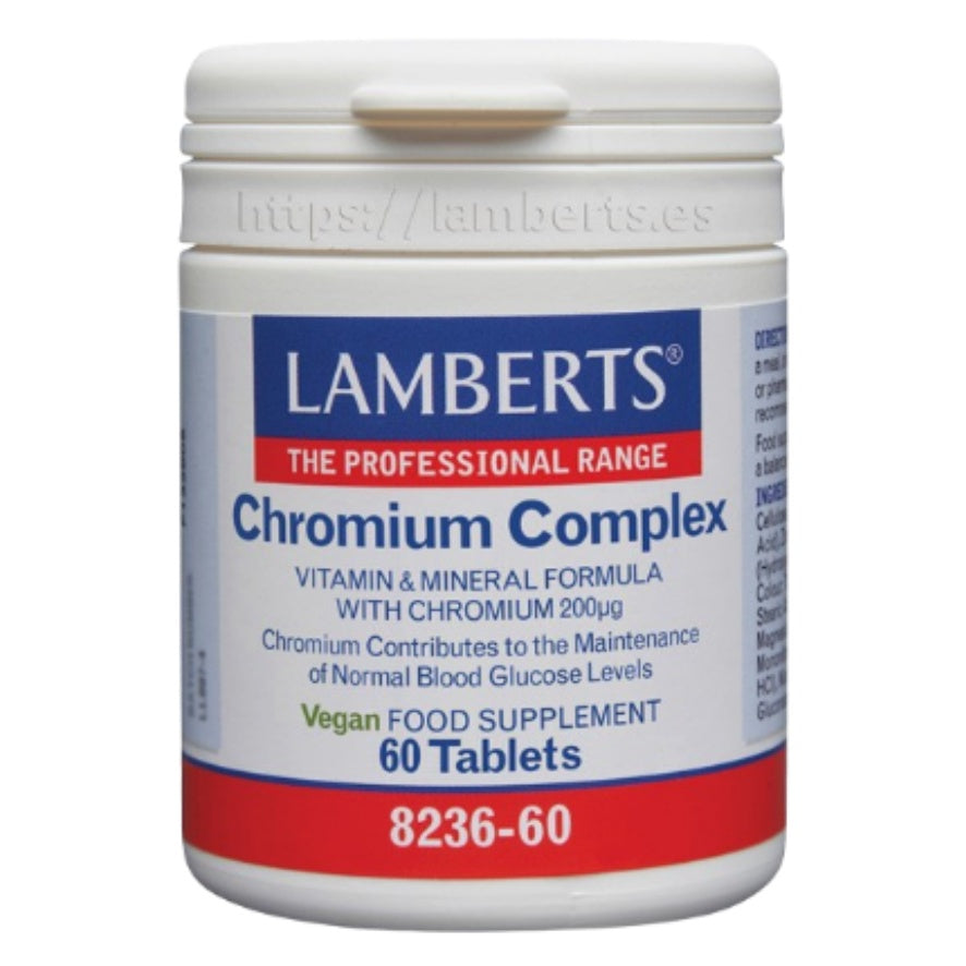 Complejo de Cromo 60 Tabletas | Lamberts - Dietetica Ferrer