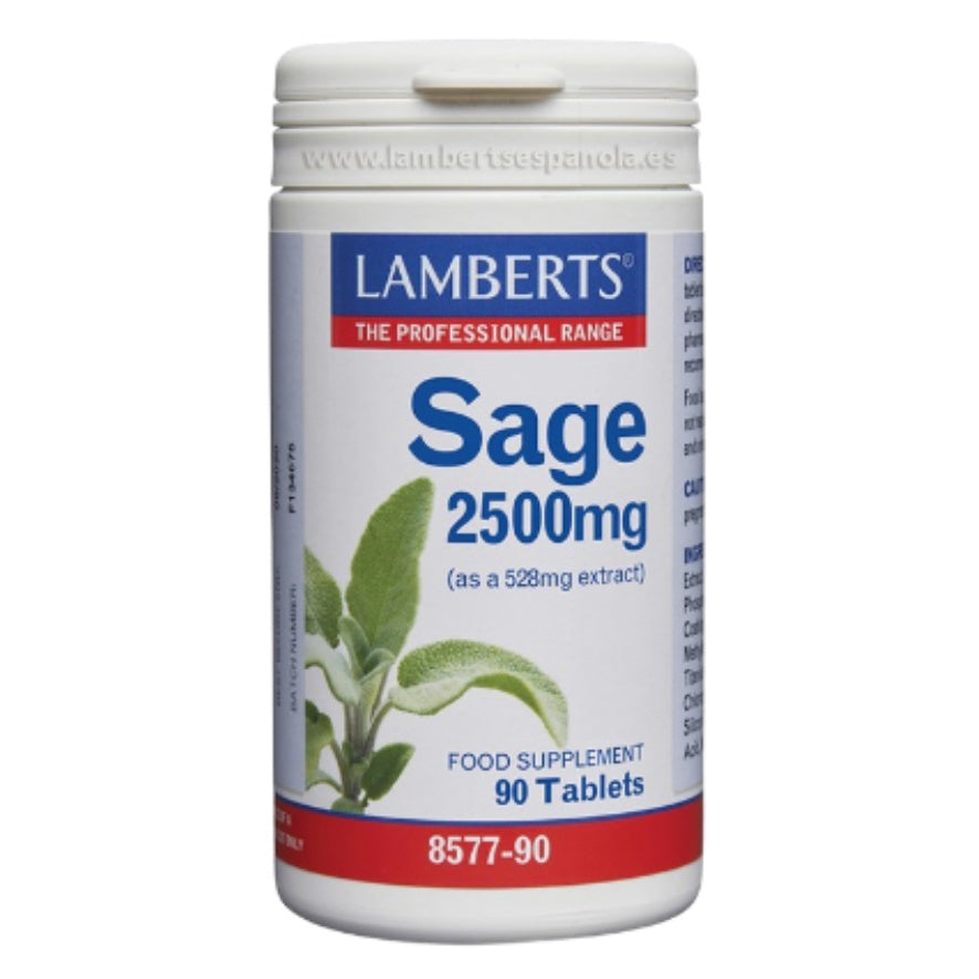 Salvia 2500mg 90 Comprimidos | Lamberts - Dietetica Ferrer