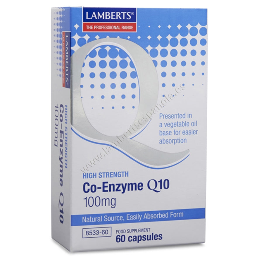 Co Enzima Q10 100mg 60 Capsulas | Lamberts - Dietetica Ferrer