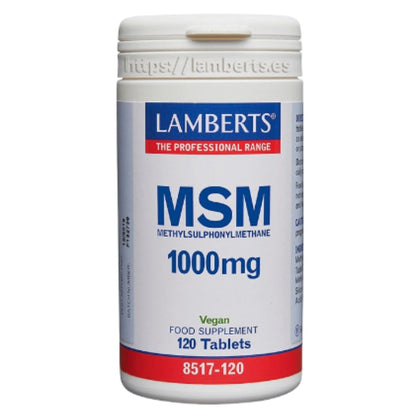 MSM 1000mg 120 Comprimidos | Lamberts - Dietetica Ferrer