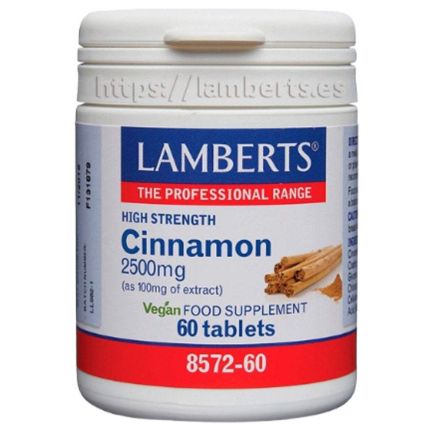 Canela 2500mg 60 Comprimidos | Lamberts - Dietetica Ferrer