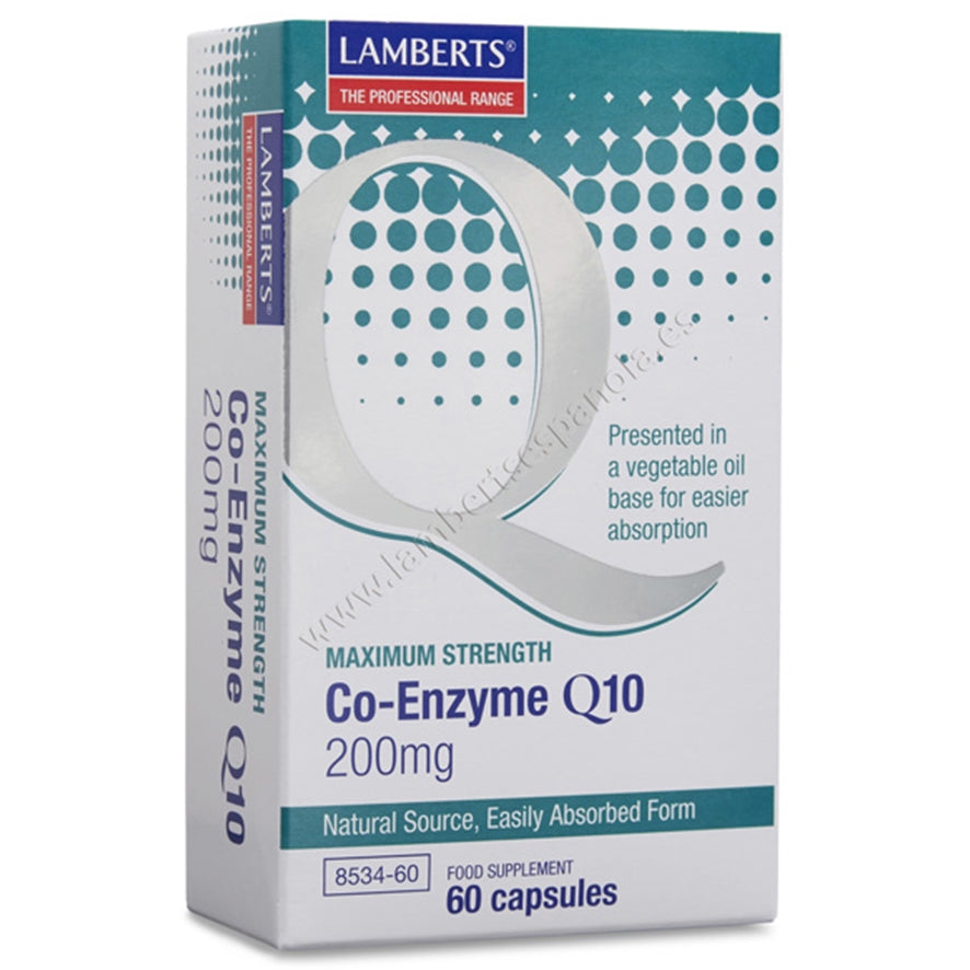 Co Enzima Q10 200mg 60 Capsulas | Lamberts - Dietetica Ferrer