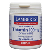 Tiamina 100 mg (Vitamina B1) 90 Cápsulas | lamberts