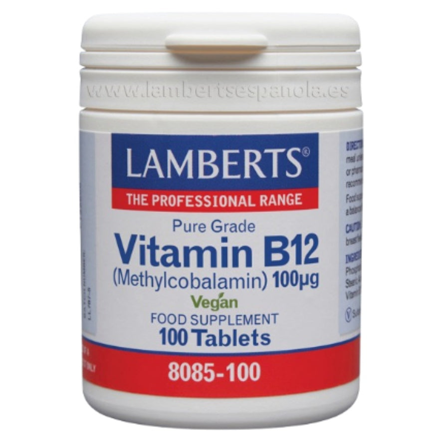 Vitamina B12 100 µg 100 Tabletas | Lamberts - Dietetica Ferrer