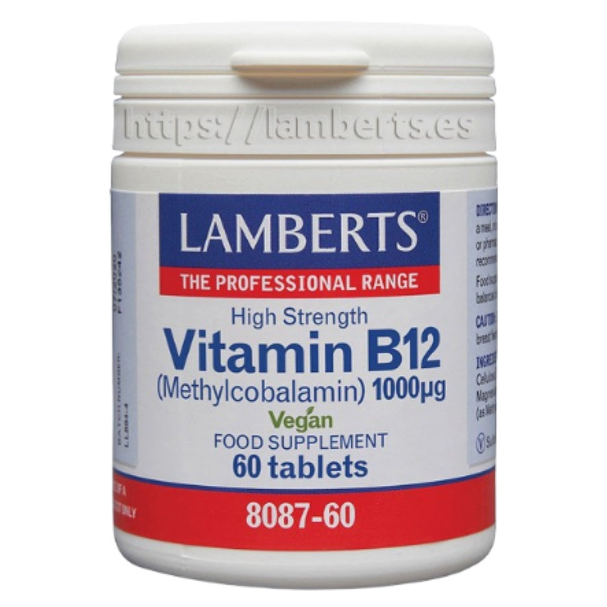 Vitamina B12 1000 µg 60 Tabletas | Lamberts - Dietetica Ferrer
