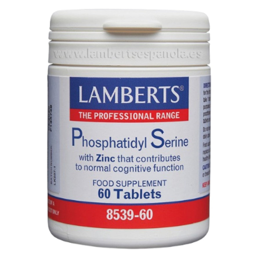 Fosfatidil Serina 100mg con Zinc 60 Comprimidos | Lamberts - Dietetica Ferrer