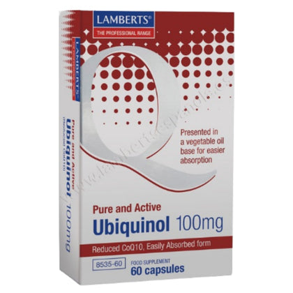 Ubiquinol 100mg 60 Capsulas | Lamberts - Dietetica Ferrer