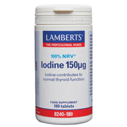 Yodo 150 µg(como Yoduro Potásico) 180 Tabletas | Lamberts - Dietetica Ferrer