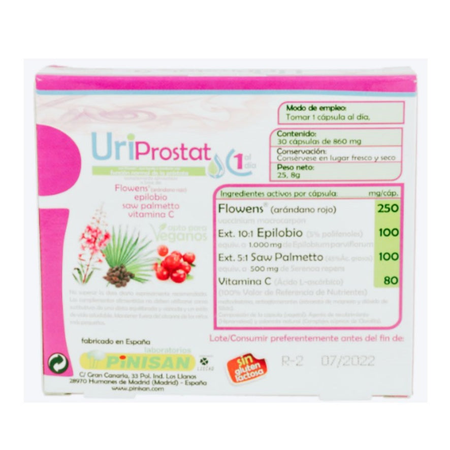 Uriprostat 30 cápsulas | Pinisan