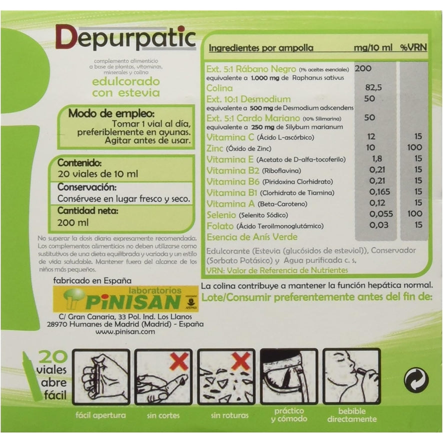 Depurpatic 20 viales | Pinisan