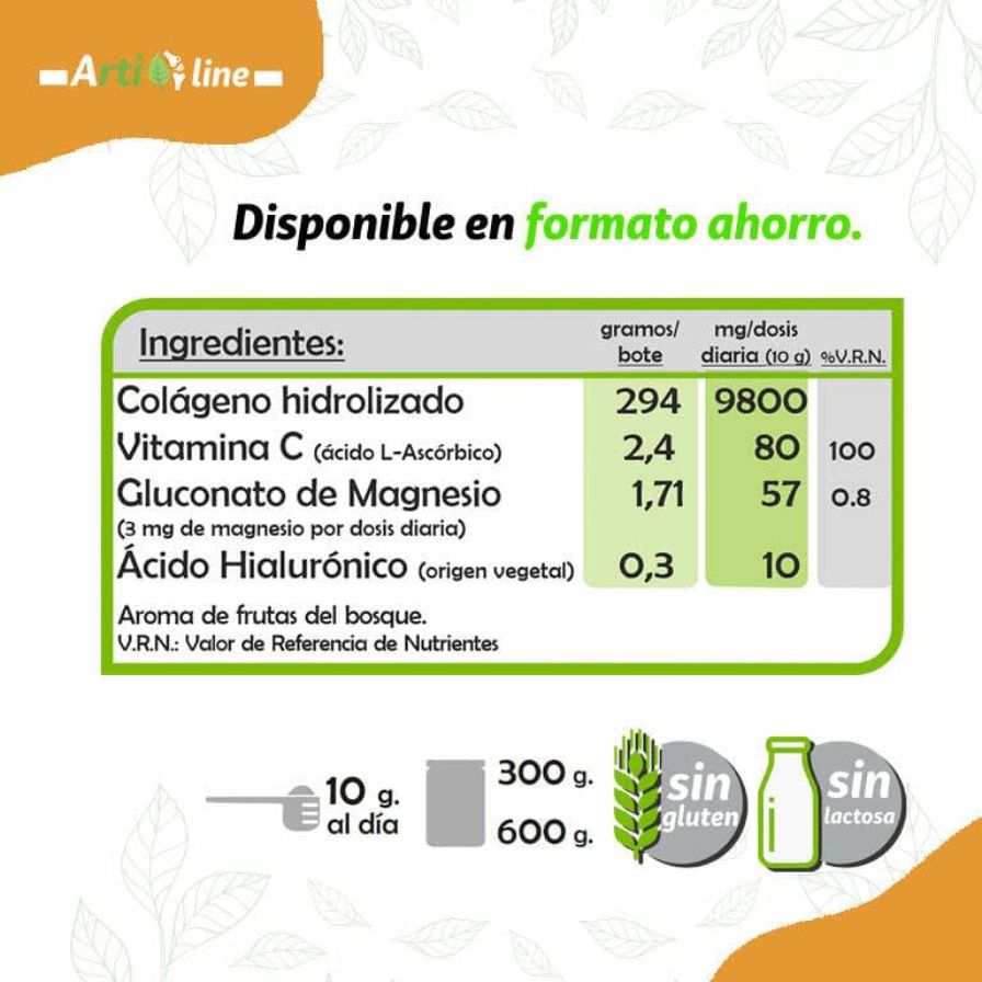 Colageno Hidrolizado polvo 300 gr | Pinisan - Dietetica Ferrer
