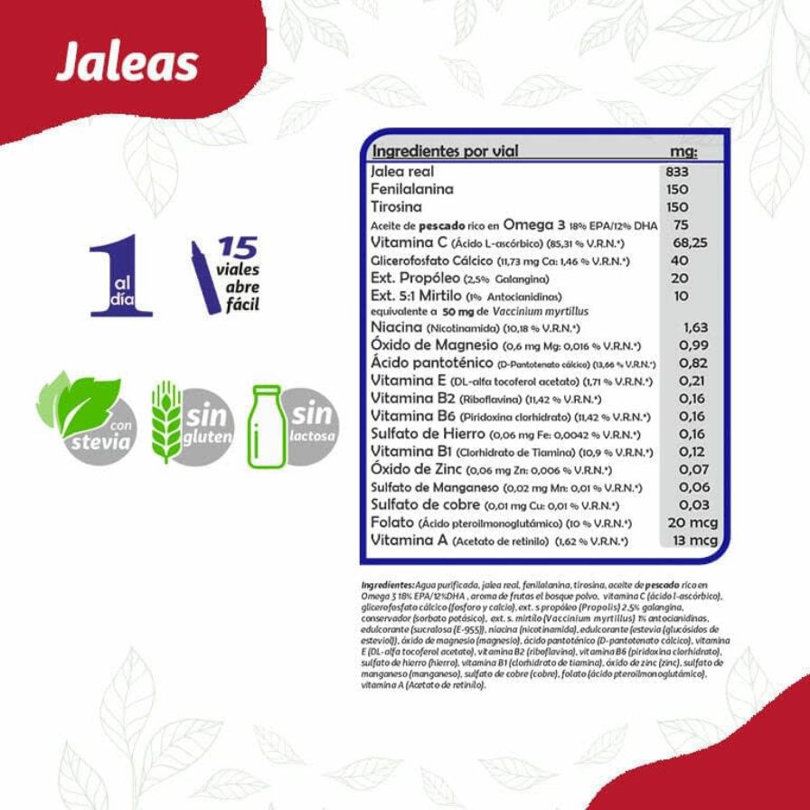 Jalea Real Adultos 15 viales | Pinisan - Dietetica Ferrer