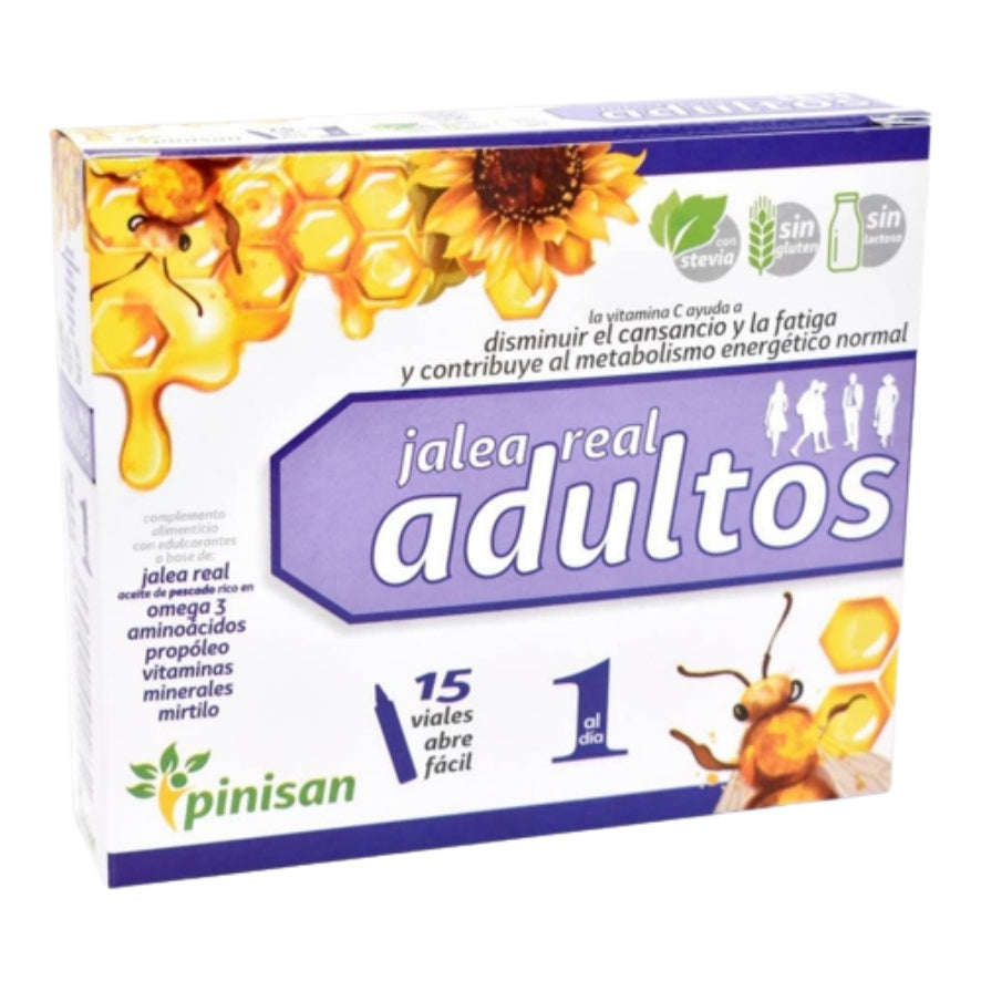Jalea Real Adultos 15 viales | Pinisan - Dietetica Ferrer
