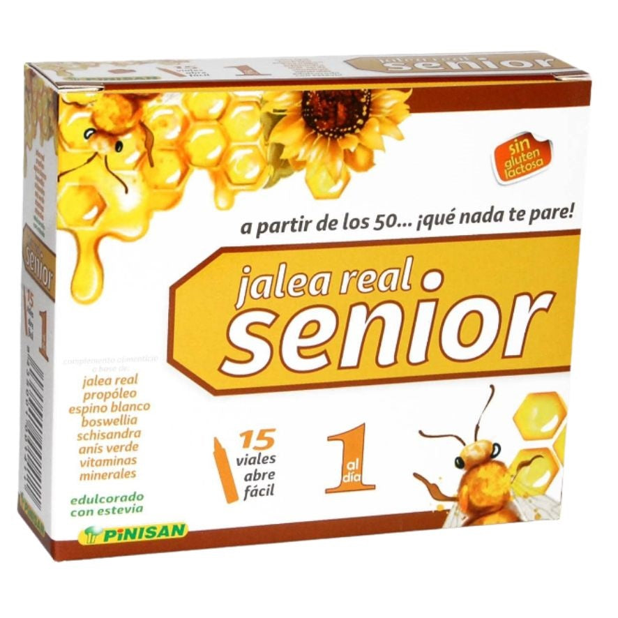 Jalea Real Senior 15 viales | Pinisan - Dietetica Ferrer