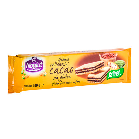 Noglut Galletas Rellenas Cacao 150 gr | Santiveri - Dietetica Ferrer