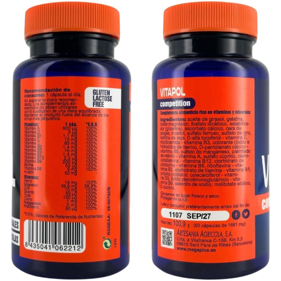 Vitapol 60 Capsulas | Mega Plus - Dietetica Ferrer