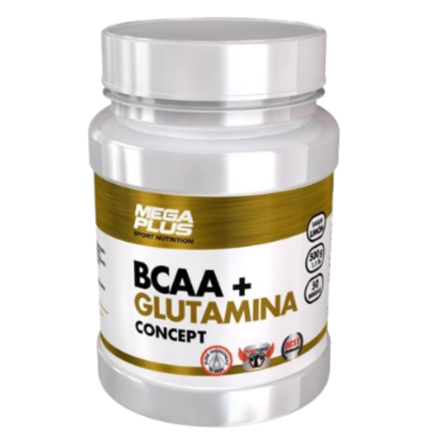 BCAA + Glutamina Concept 500 gr | Mega Plus