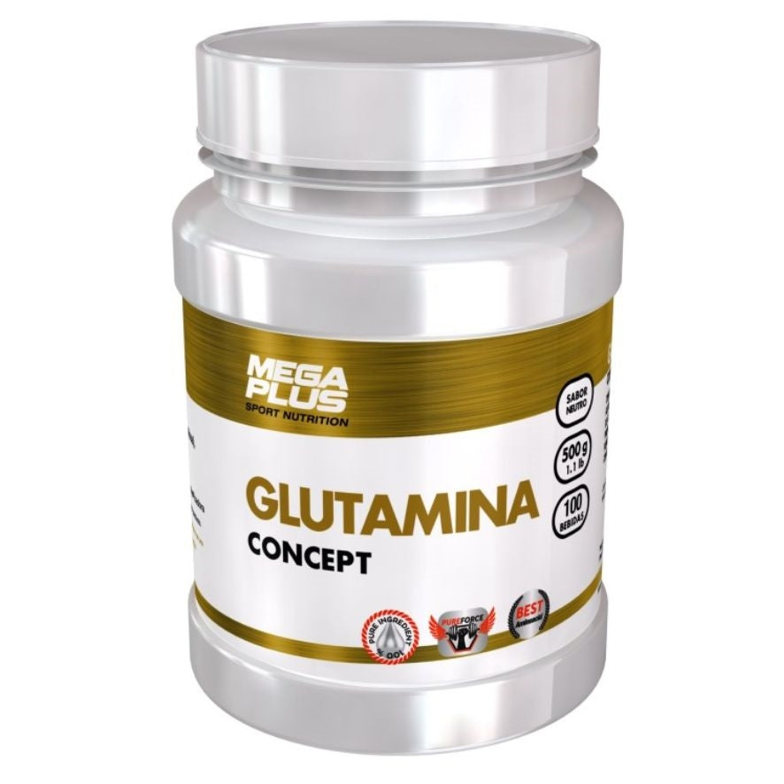 Glutamina Concept 500 Gr | Mega Plus - Dietetica Ferrer