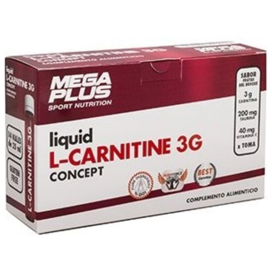 L-Carnitine Concept 14 ampollas | Mega Plus - Dietetica Ferrer