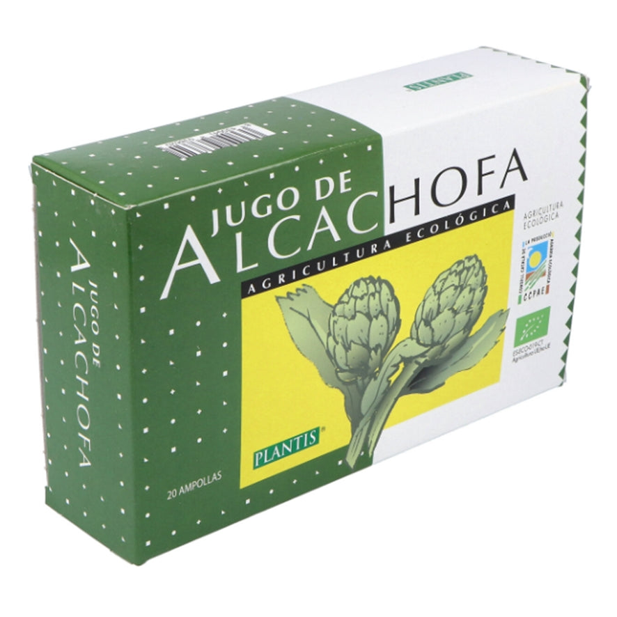 Alcachofa 20 Viales | Plantis - Dietetica Ferrer