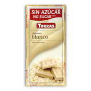 Chocolate Blanco Sin Azucar 75 gr | Torras - Dietetica Ferrer