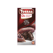 Chocolate Negro 72% Cacao Sin Azucar 75 gr | Torras - Dietetica Ferrer