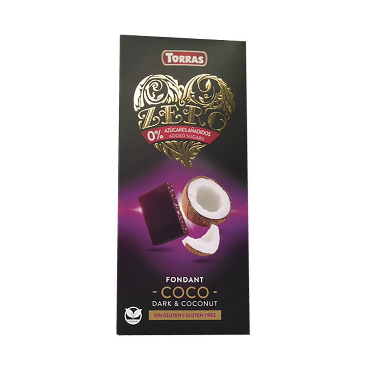 Chocolate Negro Con Coco Zero 125 gr | Torras - Dietetica Ferrer