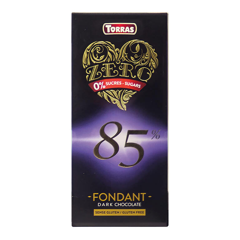Chocolate 85% Cacao Zero 100 gr | Torras - Dietetica Ferrer