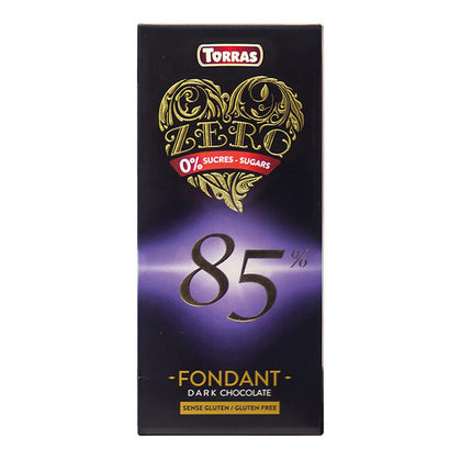 Chocolate 85% Cacao Zero 100 gr | Torras - Dietetica Ferrer