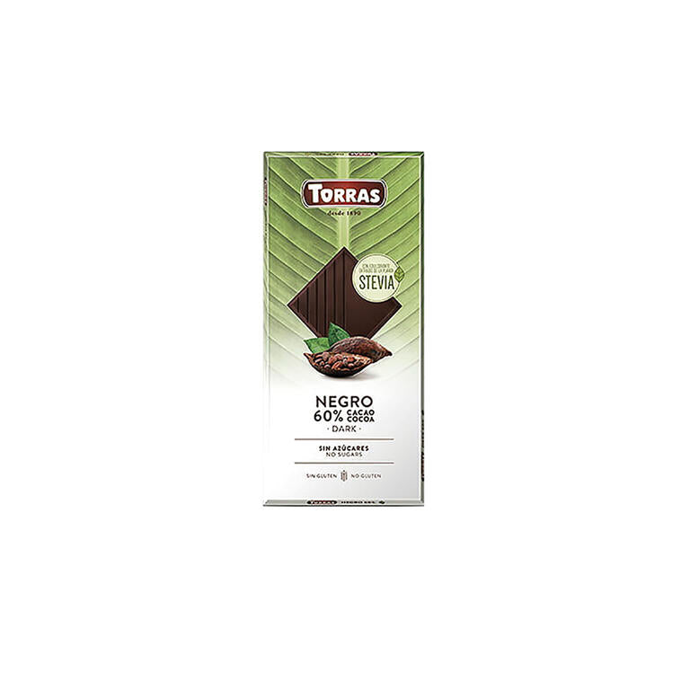 Chocolate Negro 60% Cacao Con Stevia 100 gr | Torras - Dietetica Ferrer