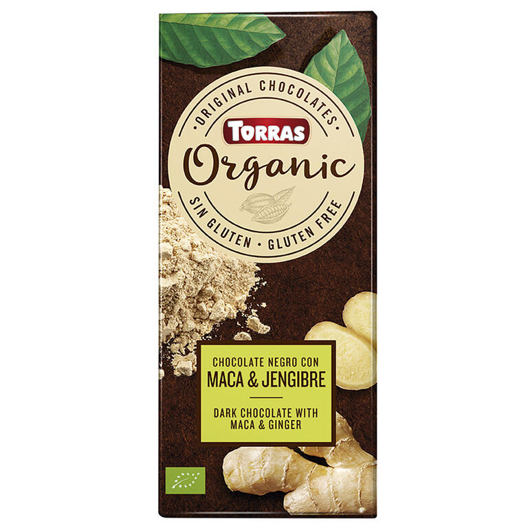 Chocolate Negro Con Maca y Jengibre Bio 100 gr | Torras - Dietetica Ferrer