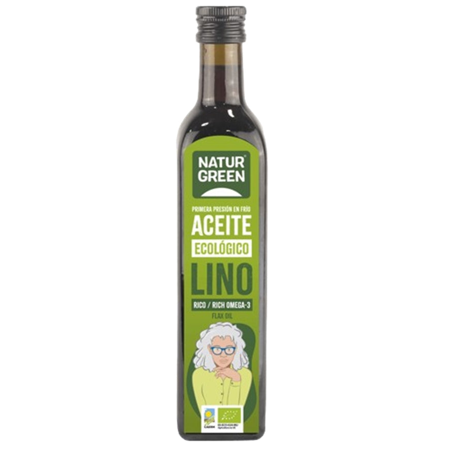 Aceite de Lino Bio 250 ml | Naturgreen - Dietetica Ferrer