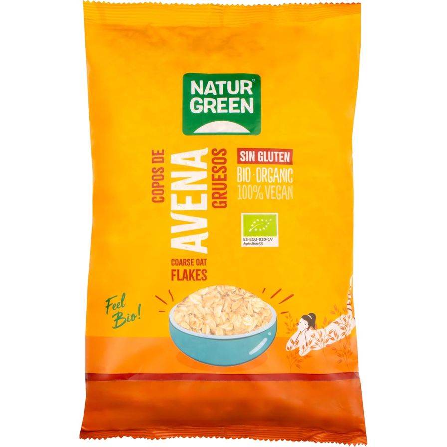 Copos Avena Gruesos Bio 1 Kg | Naturgreen - Dietetica Ferrer