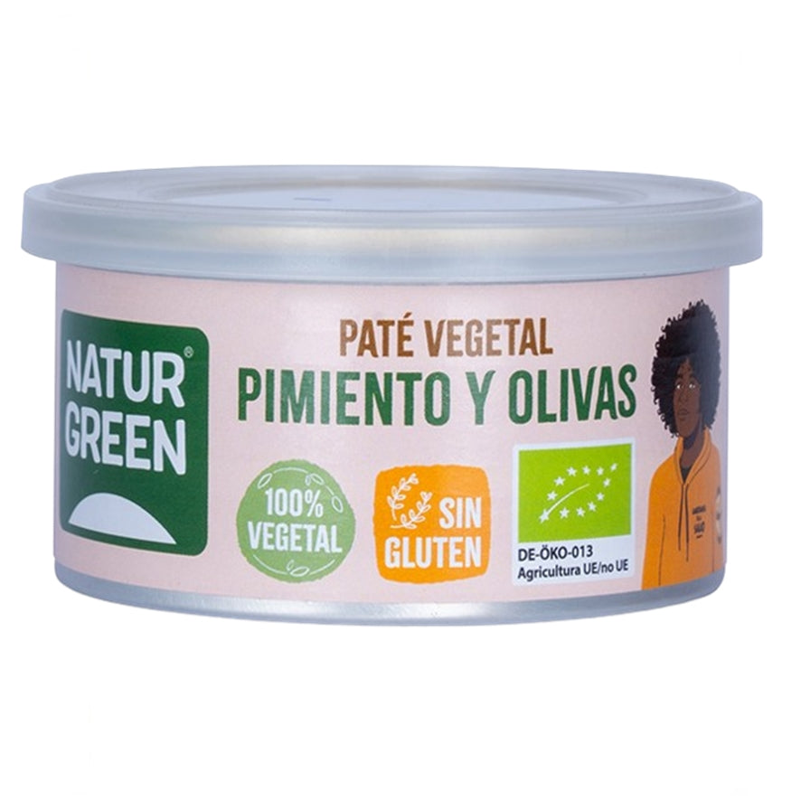 Pate de Pimientos y Olivas Bio 125 gr | Naturgreen - Dietetica Ferrer