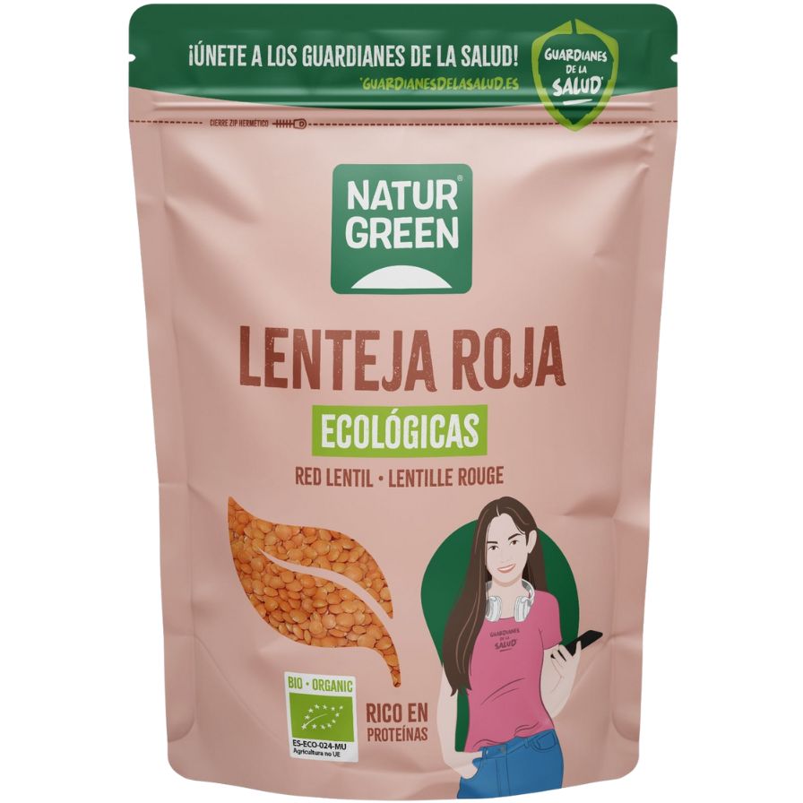 Lenteja Roja Bio 500 gr | Naturgreen - Dietetica Ferrer