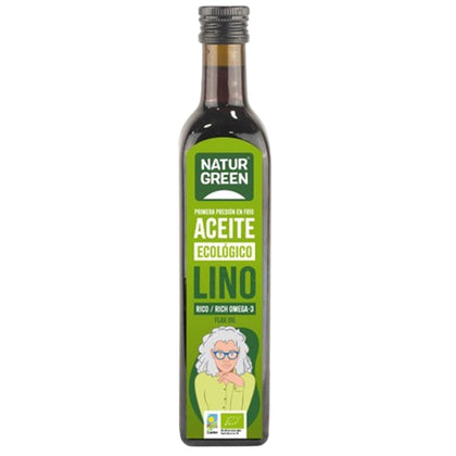 Aceite de Lino Bio 500 ml | Naturgreen - Dietetica Ferrer