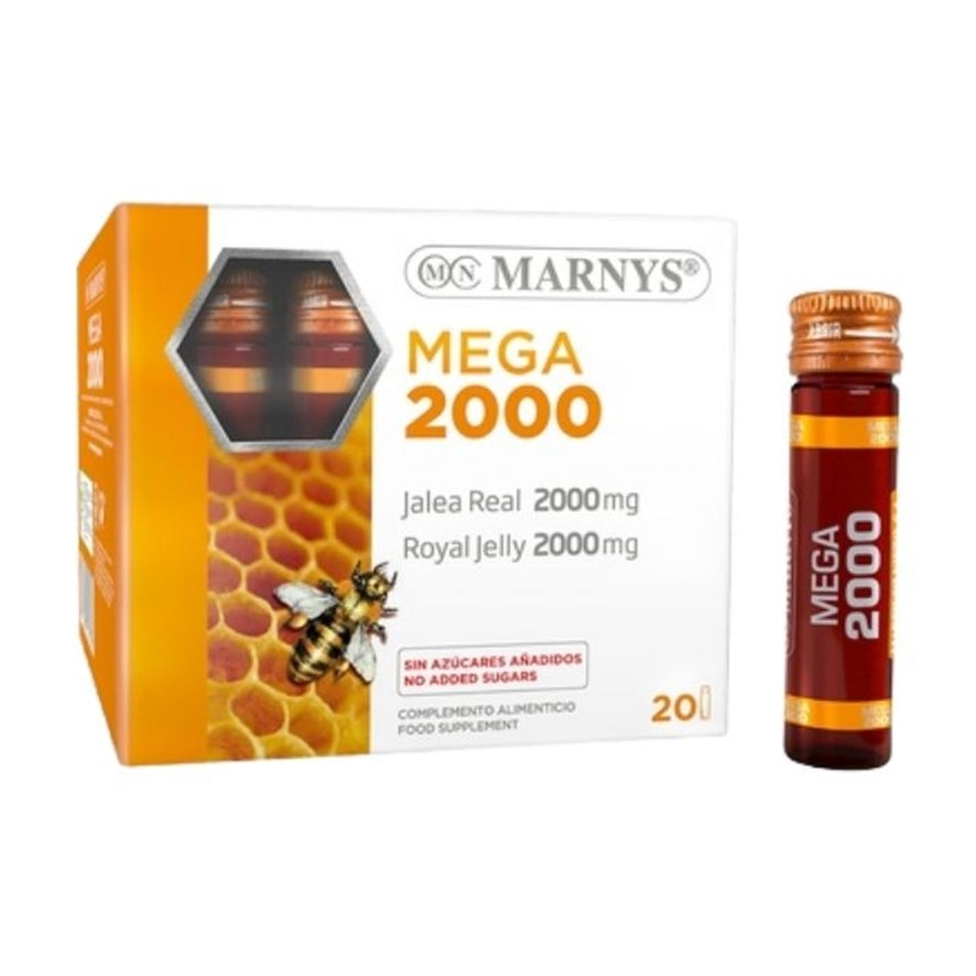 Jalea Real Mega 2000 mg 20 Viales | Marnys - Dietetica Ferrer