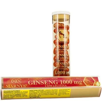 Ginseng con Lecitina 1000 mg 30 Capsulas | Marnys - Dietetica Ferrer