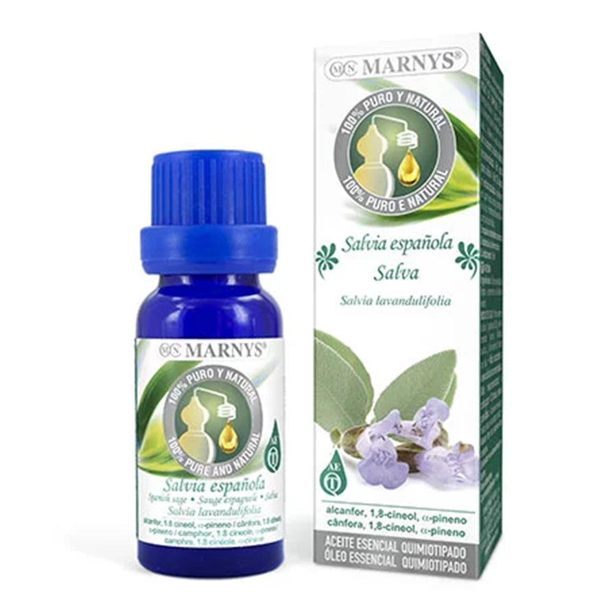 Aceite Esencial Alimentario de Salvia Española 15 ml | Marnys - Dietetica Ferrer