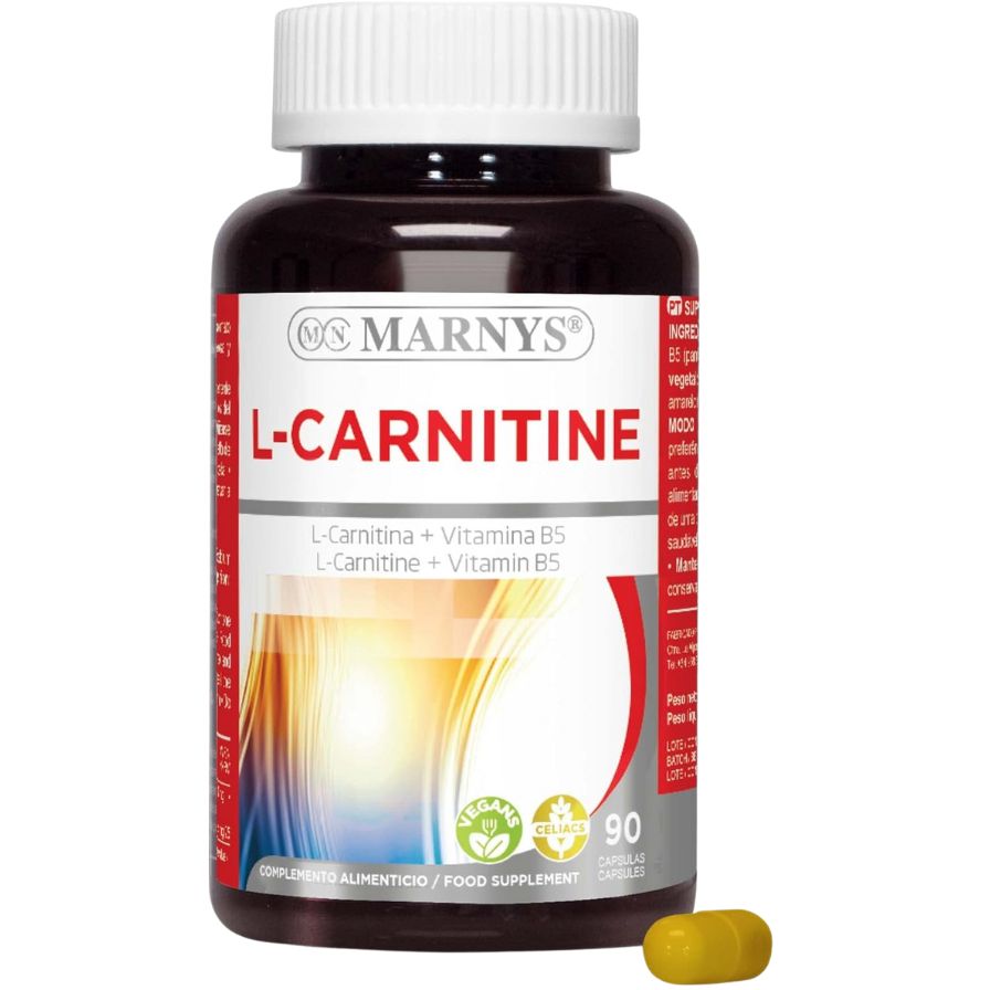 L Carnitina Vitamina B5 90 Capsulas | Marnys - Dietetica Ferrer