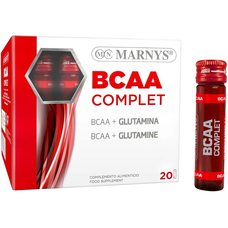 BCAA Complet + Glutamina 20 Viales | Marnys - Dietetica Ferrer