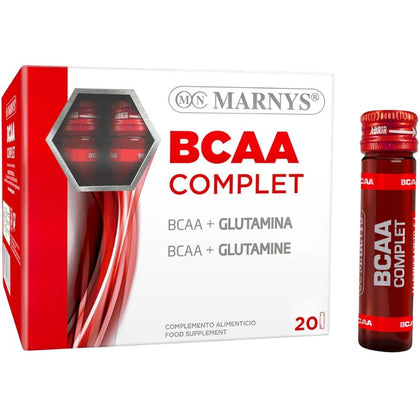 BCAA Complet + Glutamina 20 Viales | Marnys - Dietetica Ferrer