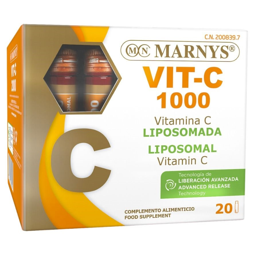 Vit-C 1000 Vitamina C Liposomada 20 Viales | Marnys - Dietetica Ferrer
