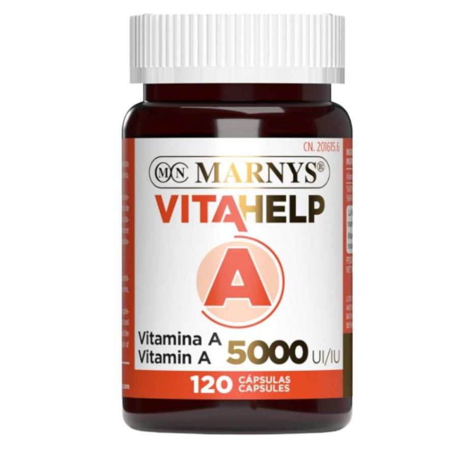 Vitahelp Vitamina A 5000 UI 120 Perlas | Marnys - Dietetica Ferrer