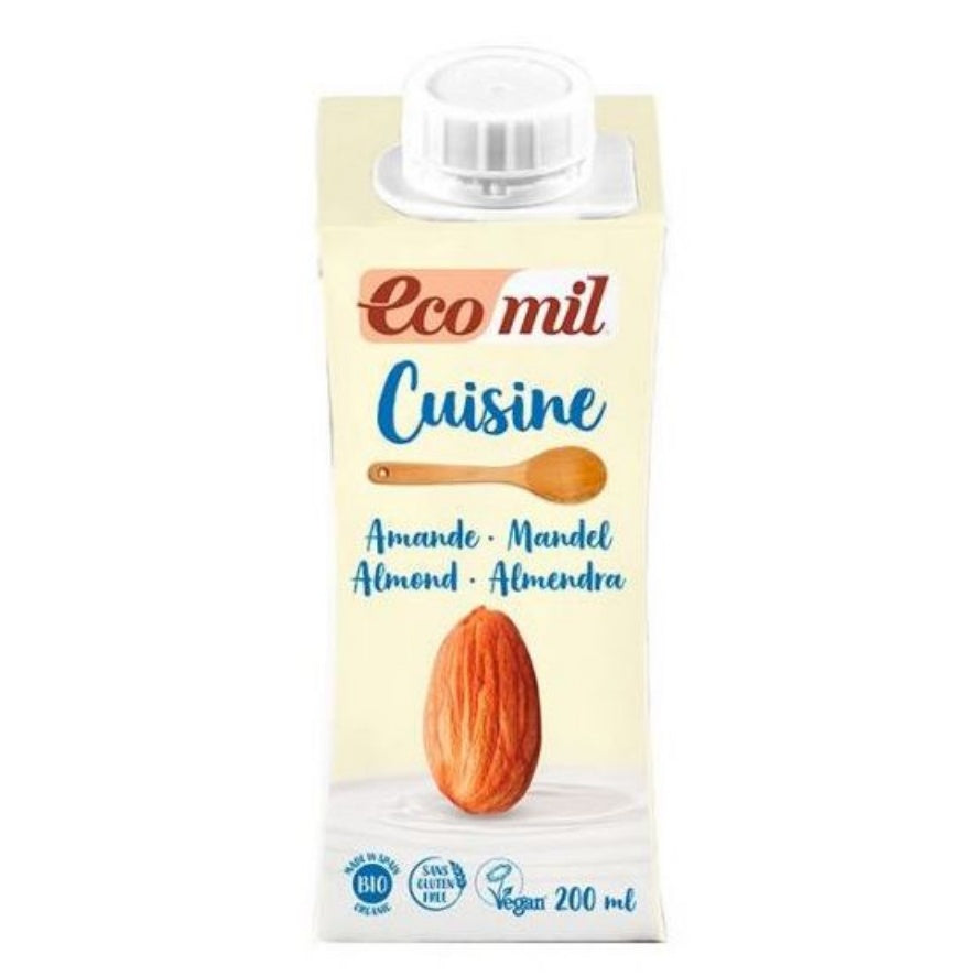 Crema de Cocina Almendras Bio 200 ml | Ecomil - Dietetica Ferrer