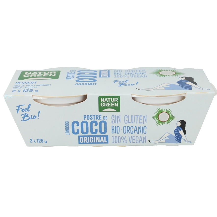 Postre de Coco Nature Bio 2 x 125 gr | Naturgreen - Dietetica Ferrer