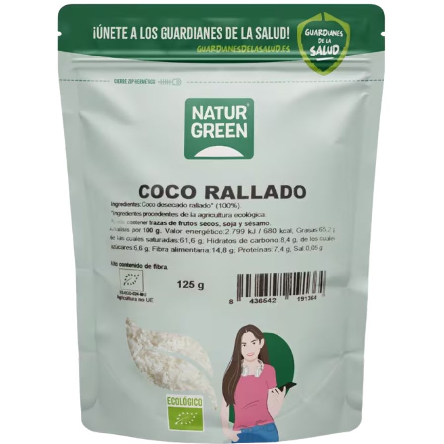 Coco Rallado Bio 125 gr | Naturgreen - Dietetica Ferrer