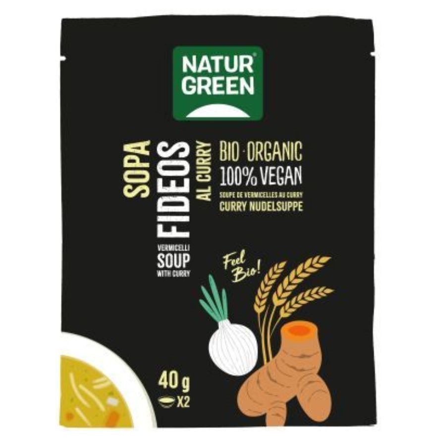 Sopa de Fideos Al Curry Bio 6 unidades | Naturgreen - Dietetica Ferrer