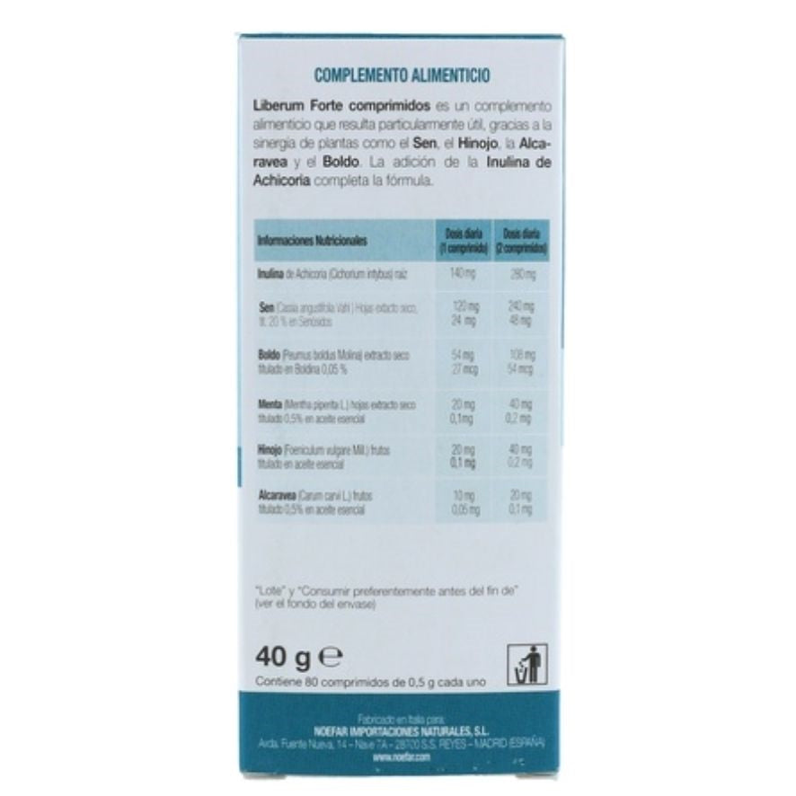 Liberum 80 Comprimidos | Noefar - Dietetica Ferrer
